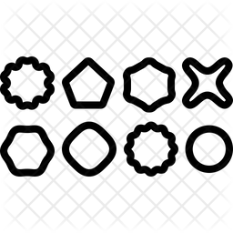 256x256 Shape Variety Icon Of Line Style