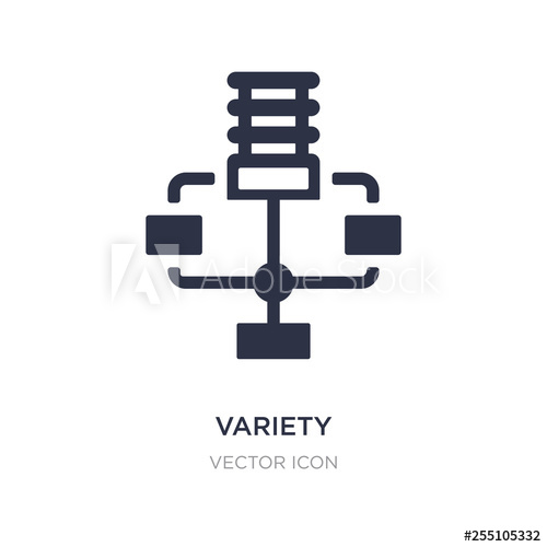 500x500 Variety Icon On White Background Simple Element Illustration