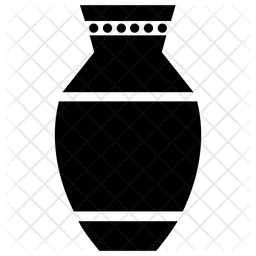 256x256 Handmade Vase Icon Of Glyph Style