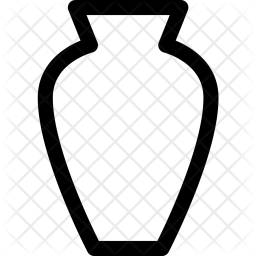 256x256 Vase Icon Of Line Style