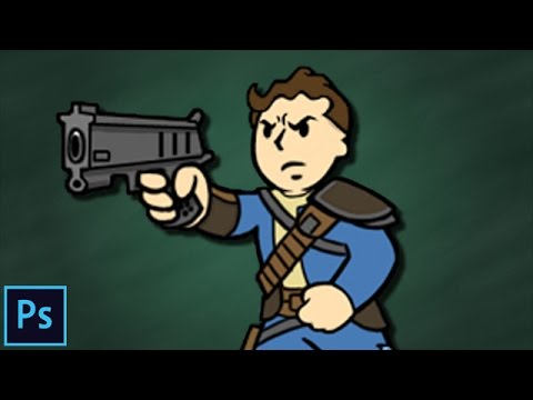480x360 Creating My Fallout Themed Vault Boy Channel Icon With Photoshop