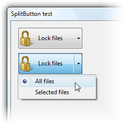 250x250 Button With Dropdown Arrow