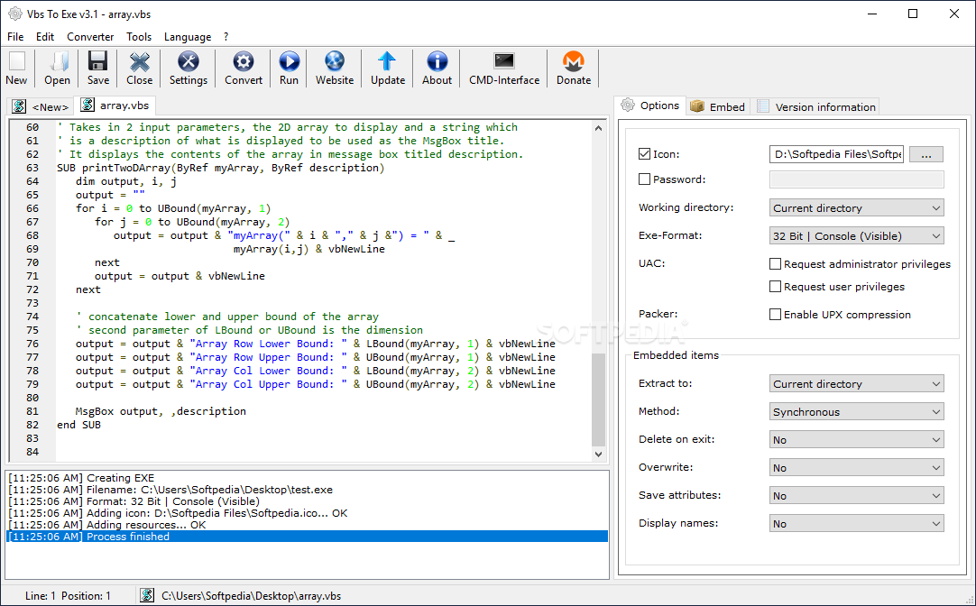 Task vbs. VBS. Visual Basic script. Шаблон программы exe. Конвертер VBS В exe.