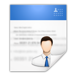 256x256 Mimetypes Text X Vcard Icon Oxygen Iconset Oxygen Team