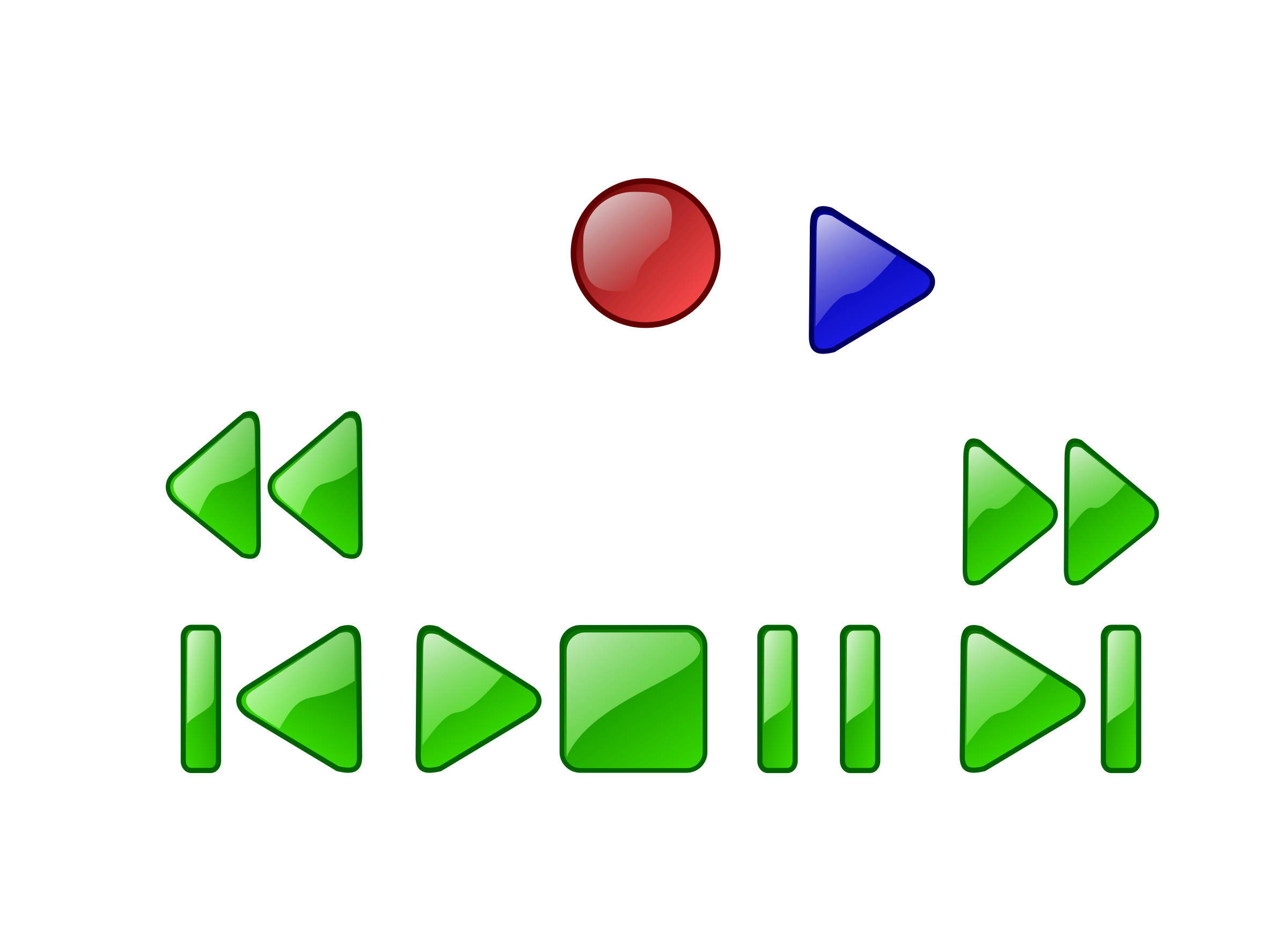 2400x1728 Deck Or Vcr Button Icons Png