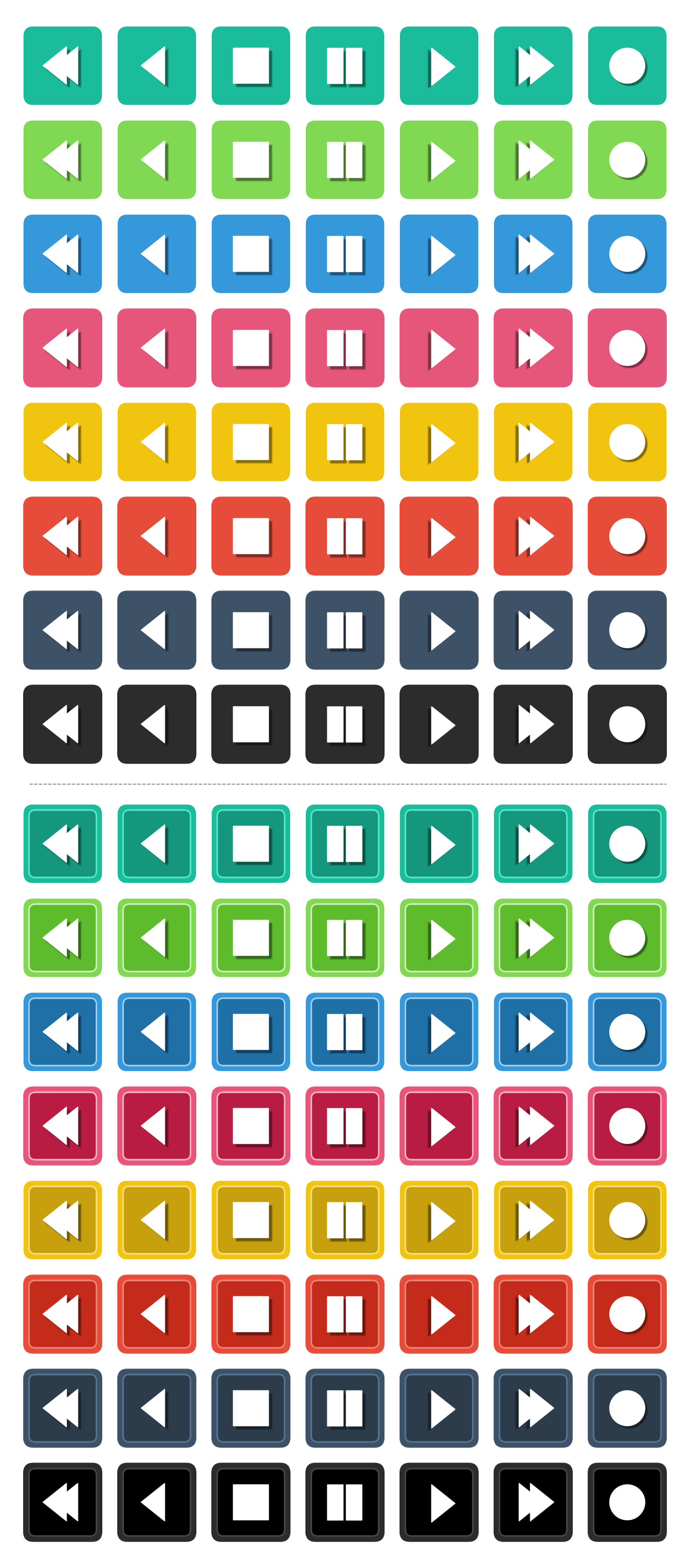 2200x5000 Filevcr Buttons Icon Set