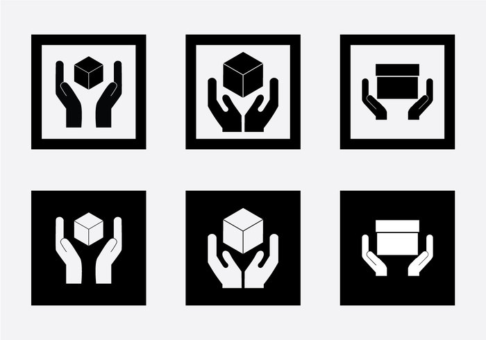 700x490 Free Handle With Care Sticker Vector Icon