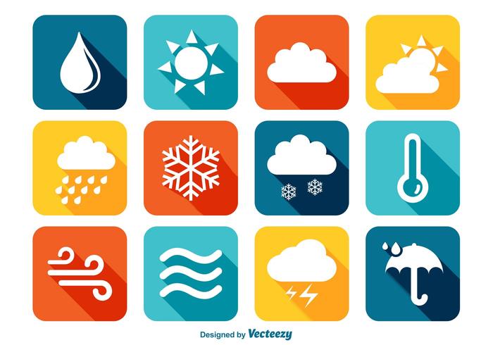 700x490 Colorful Weather Icons