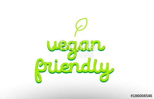 500x322 Vegan Friendly Word Concept With Green Leaf Logo Icon Company
