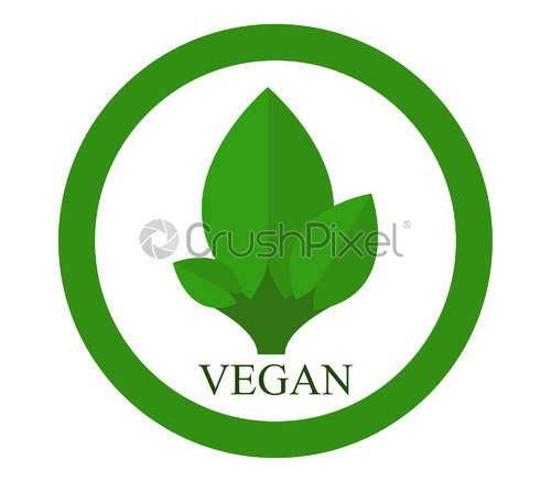 500x438 Vegan Icon, Stock Vector Crushpixel