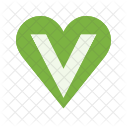 256x256 Vegan Icon Of Flat Style