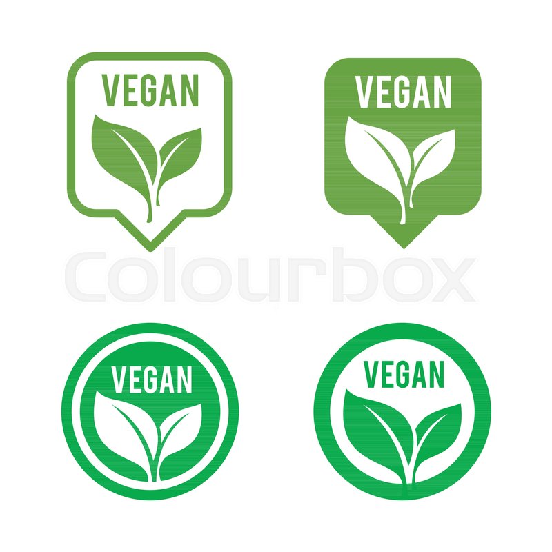 800x800 Vegan Icon Set Bio, Ecology, Organic Stock Vector Colourbox