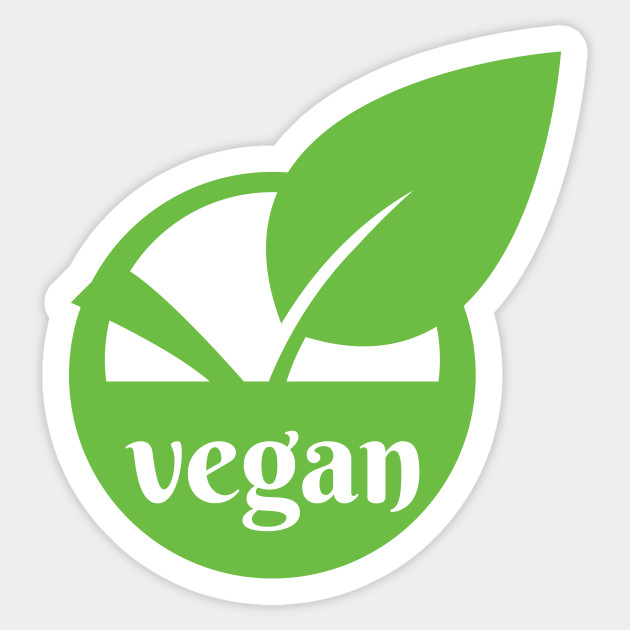 630x630 Vegan Logo Icon Stamp Seal Leaf In Circle