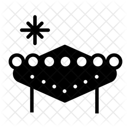 256x256 Las Vegas Icon Of Glyph Style