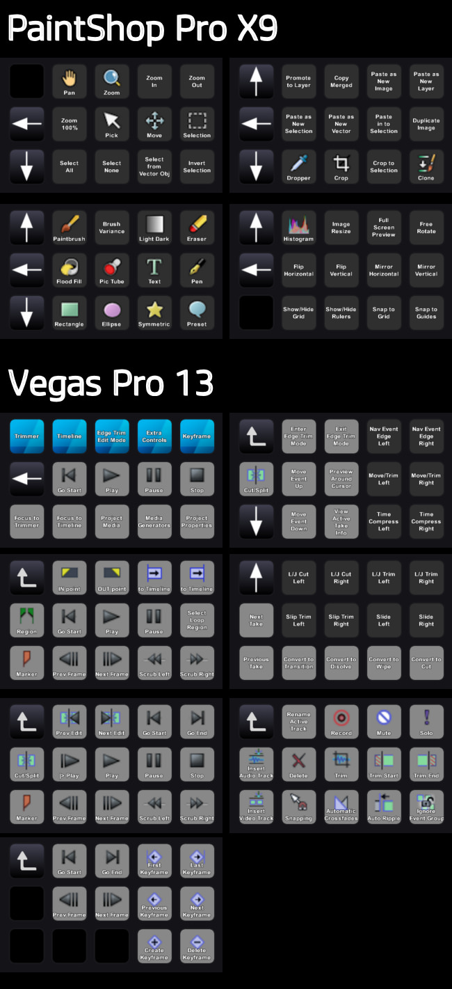 650x1421 Paintshop Pro And Vegas Pro Profiles In Elgato Stream Deck
