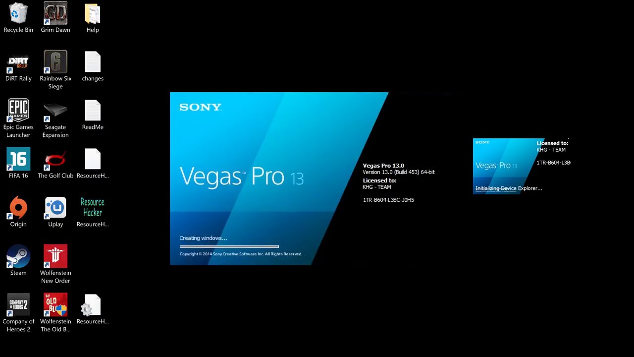 1280x720 Sony Vegas Pro