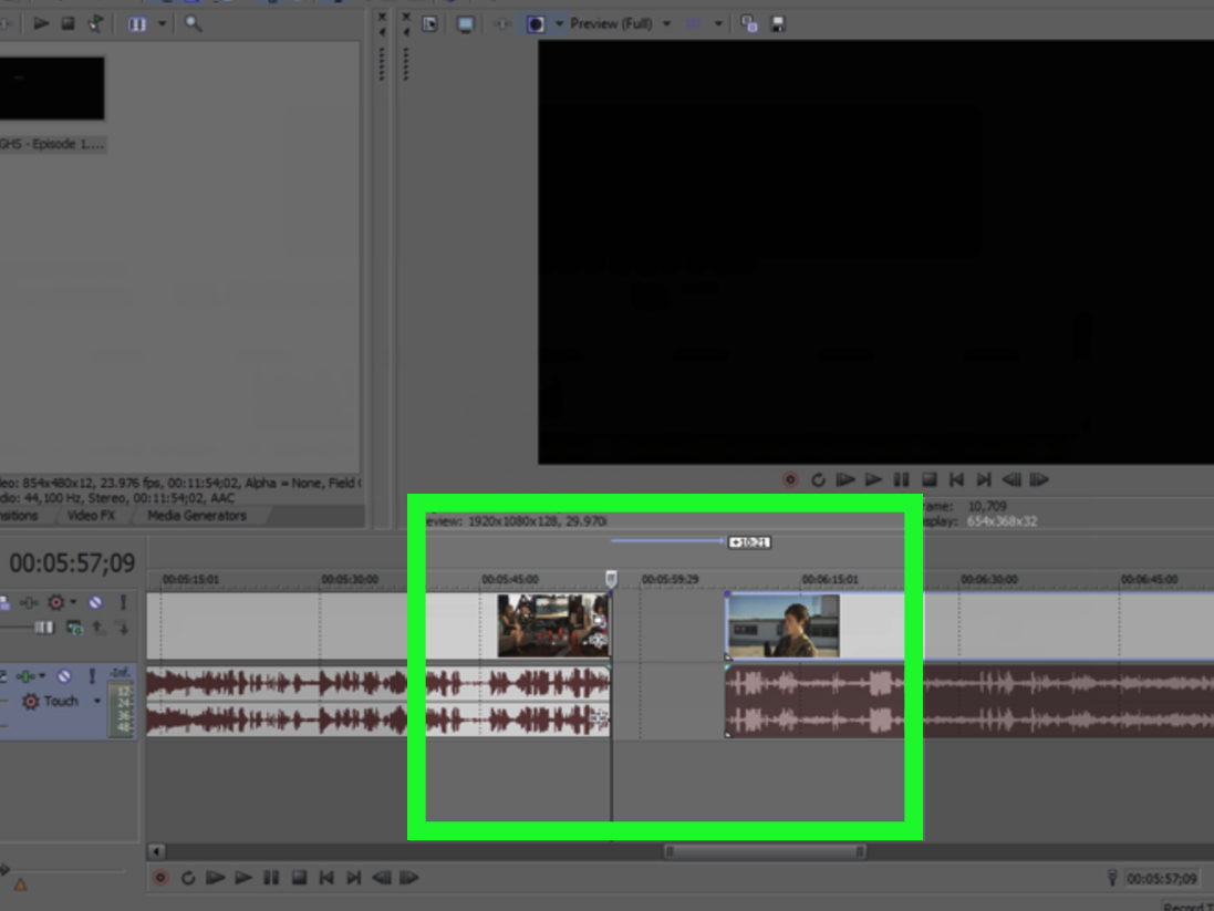 1097x823 How To Split Videos Using Sony Vegas Pro Steps