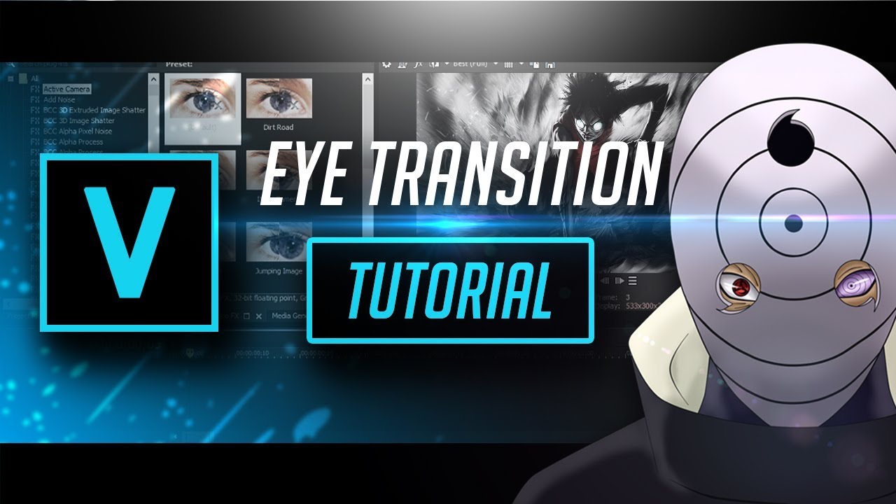 1280x720 Vegas Pro Tutorial Eye Transition {ae Inspired}