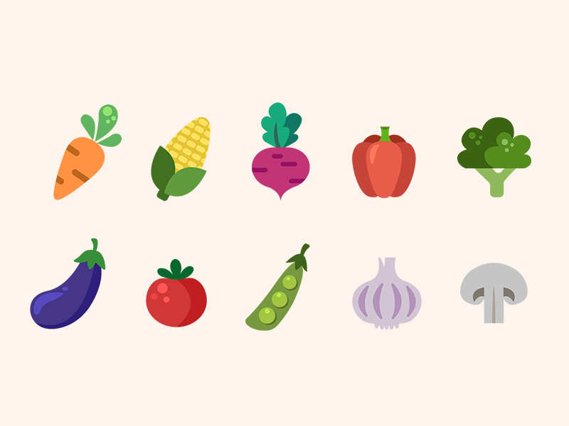 800x600 Vegetable Icon Set Business Ideas Vegetable Design, Logo Food