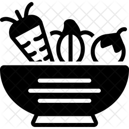 256x256 Vegetable Icon Of Glyph Style