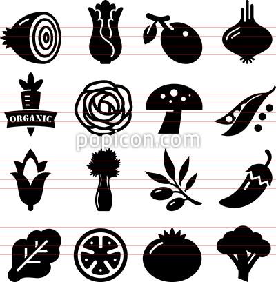 400x409 Vegetables Icons