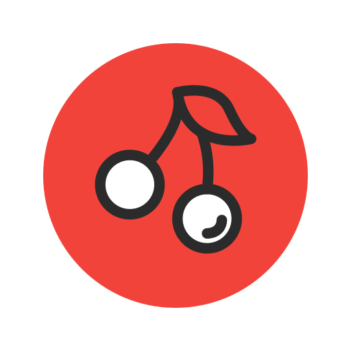 512x512 Cherry, Fresh, Fruit, Red, Vegetable, Vegetarian Icon Free