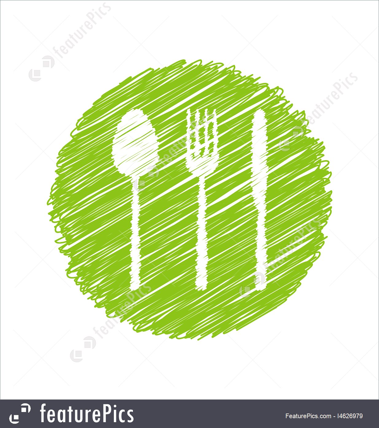 1235x1392 Green Vegetarian Restaurant Sign Stock Illustration
