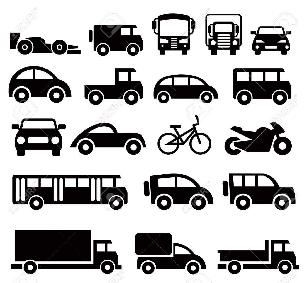 1300x1199 Transportation Icons Set Stock Vector Vehicles Icon Truck