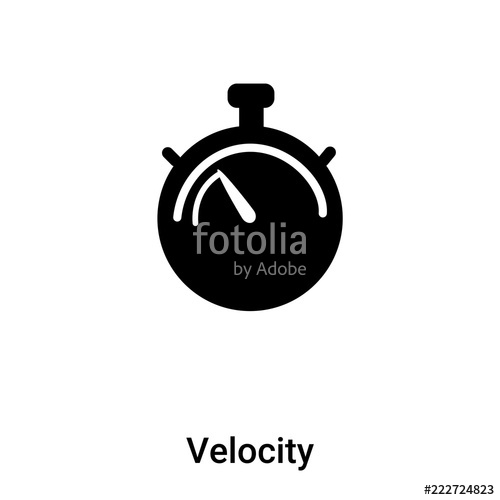 500x500 Velocity Icon Vector Isolated On White Background, Logo Concept