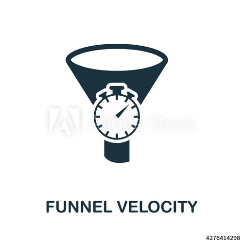 500x500 Funnel Velocity Vector Icon Symbol Creative Sign From Crm Icons