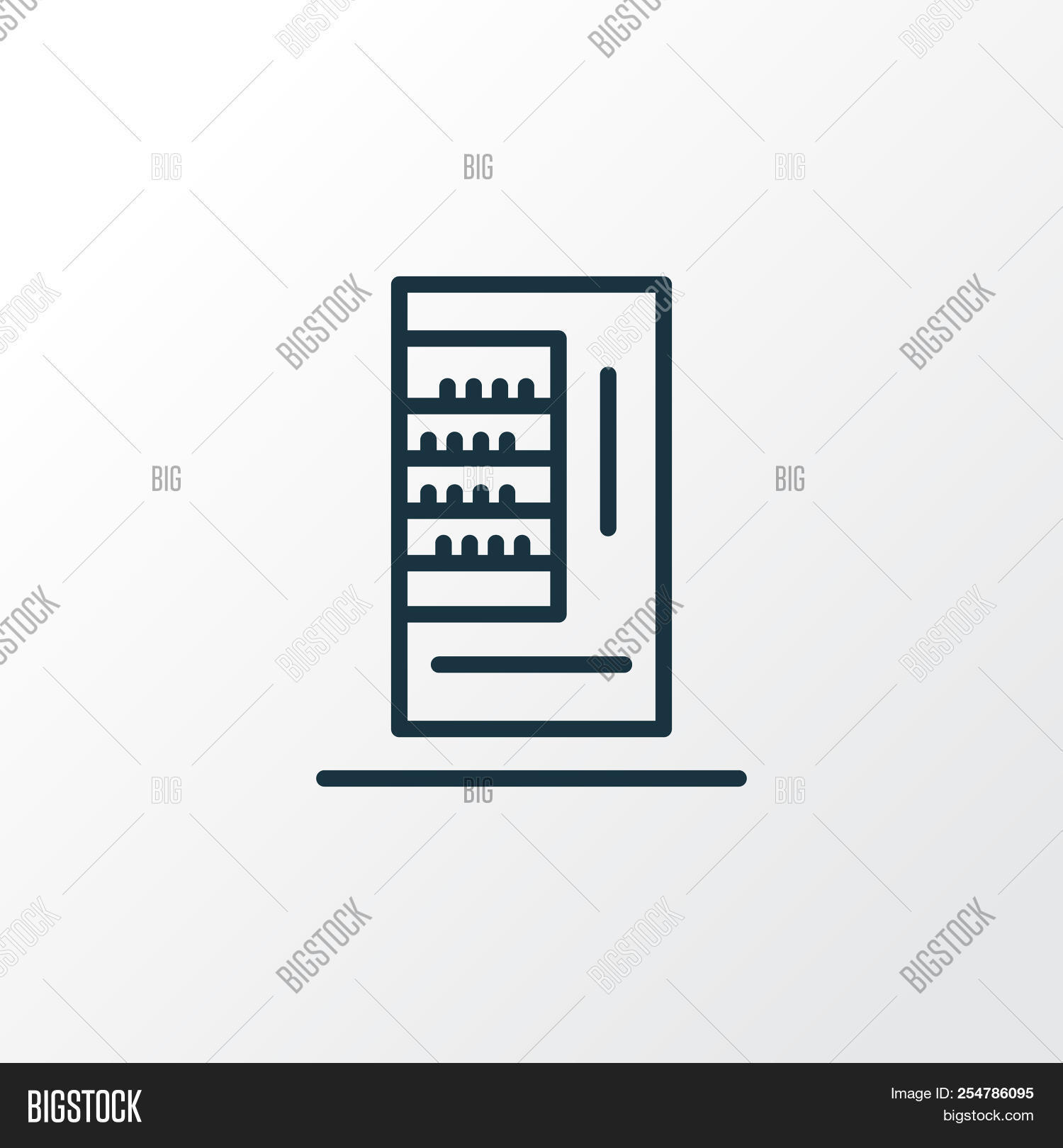 Vending Machine Icon Line Symbol Premium Quality Image 1500x1620 Vending Machine Icon Line Symbol Premium Quality Image