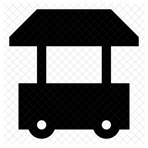 512x512 Street Vendor Icon Of Glyph Style