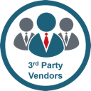 128x128 Third Party Vendor Icon Normshield Cyber Risk Scorecard