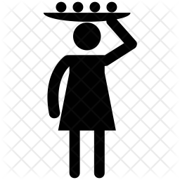 256x256 Hawker Icon Of Glyph Style