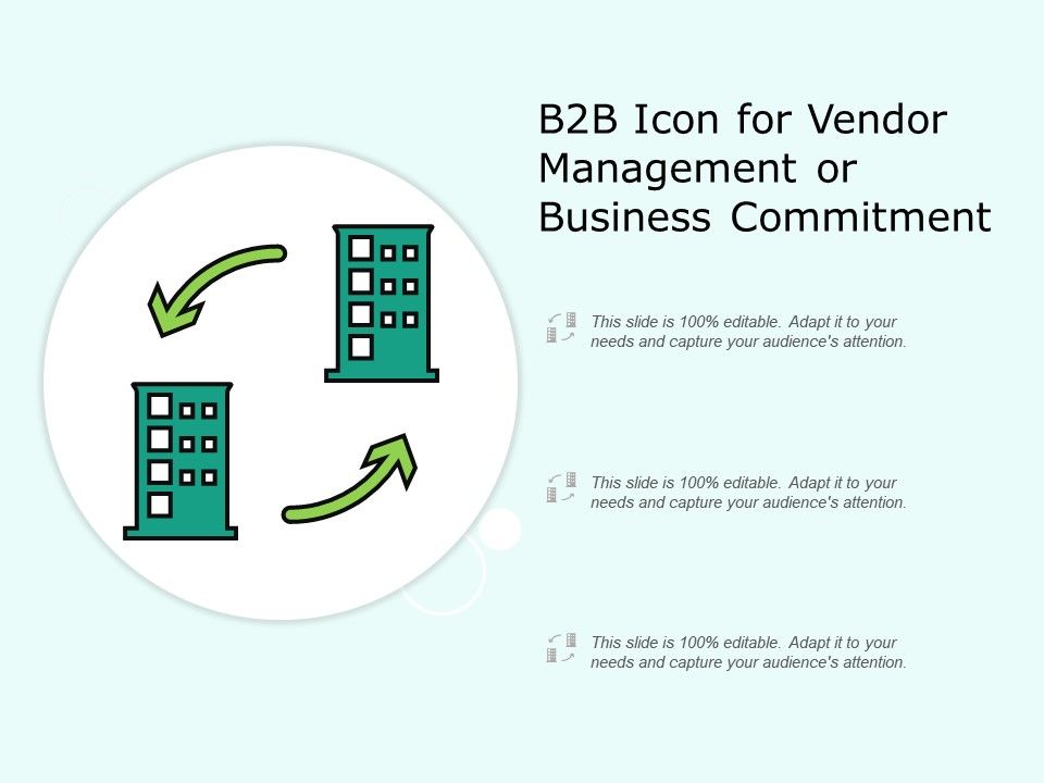 960x720 Icon For Vendor Management Or Business Commitment Powerpoint