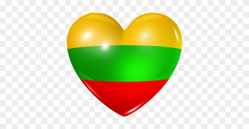 840x438 Love Lithuania, Heart Flag Icon