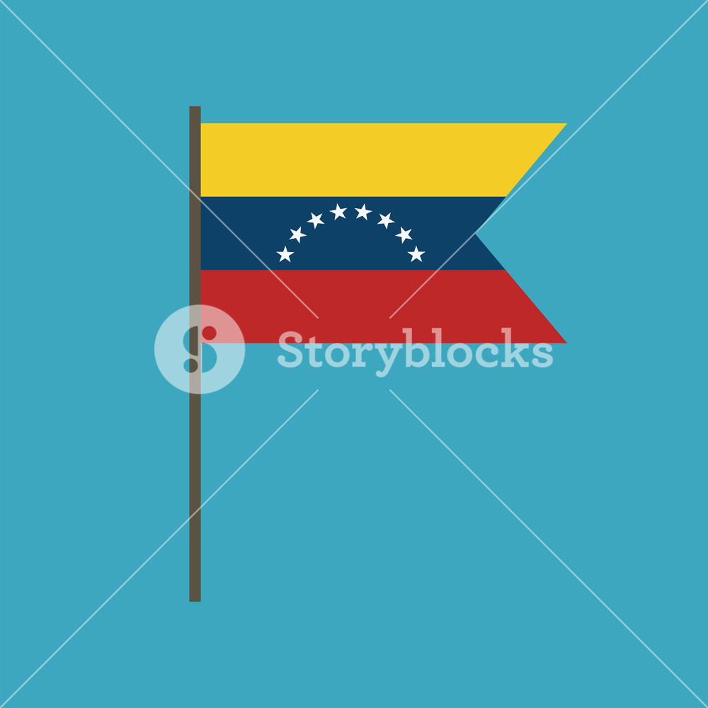 1000x1000 Venezuela Flag Icon In Flat Design Independence Day Or National
