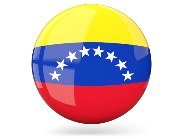 640x480 Glossy Round Icon Illustration Of Flag Of Venezuela