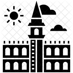 256x256 Venice Icon Of Glyph Style