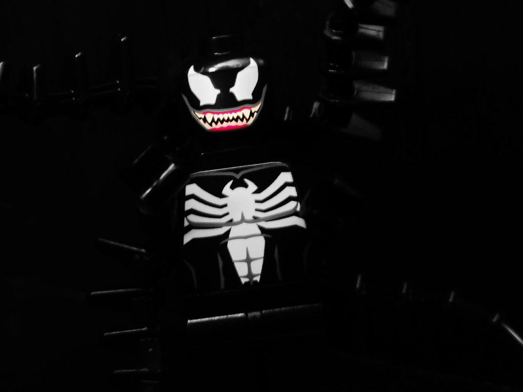 1024x769 Venom, Black And White Icon Venom, In Black And White