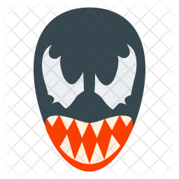 256x256 Venom Head Icon Of Flat Style