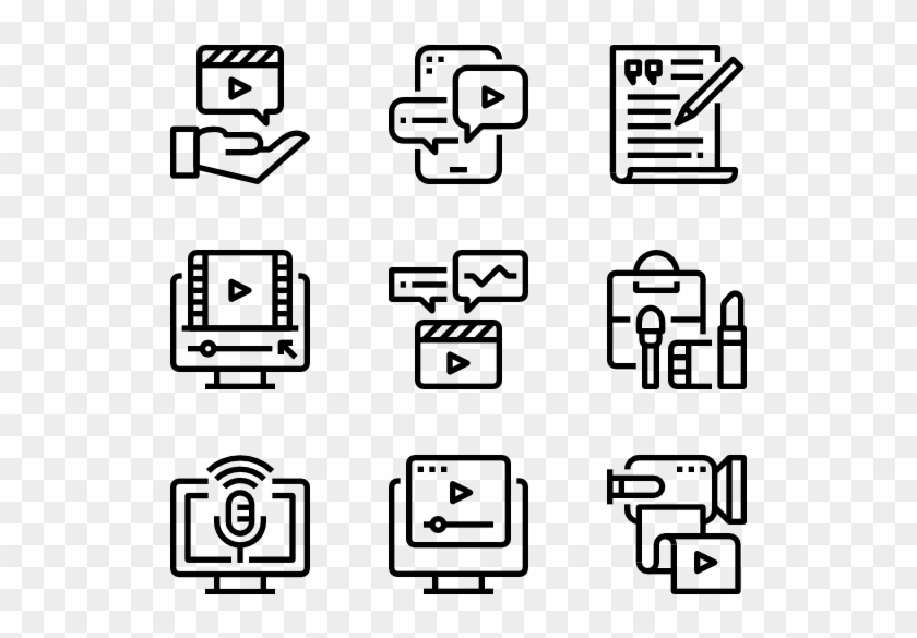 840x585 Play Button Icons Free Vector Icons