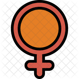 256x256 Venus Icon Of Colored Outline Style