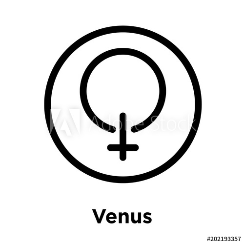 500x500 Venus Icon Isolated On White Background