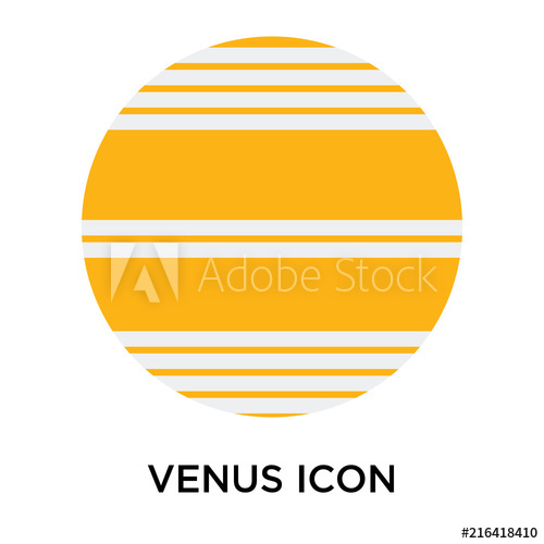500x500 Venus Icon Isolated On White Background Simple And Editable Venus
