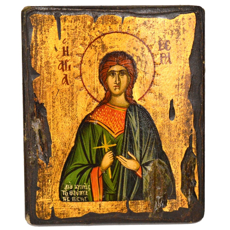 794x794 Saint Vera Icon Handpainted Icon Orthodox Icon Handmade Etsy