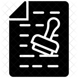 256x256 Verification Icon Of Glyph Style