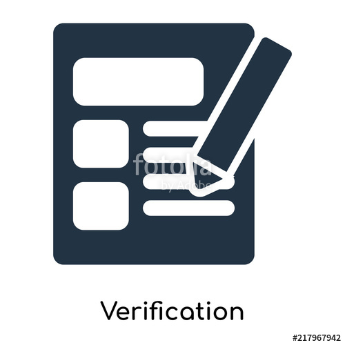 500x500 Verification Icon Isolated On White Background Modern