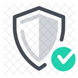 256x256 Password Verified Icon Of Colored Outline Style