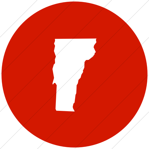 512x512 Iconsetc Flat Circle White On Red Us States Vermont Icon